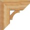 Ekena Millwork Westlake Slat Rough Sawn Bracket w/ Offset Brace, Western Red Cedar, 8"W x 18"D x 18"H BKT0806X18X18WTL06RWR - alternate 2